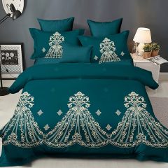 Shatex Green Comforter 2 Pieces All Season Textured Bedding Twin Comforter –Ultra Soft 100% Microfiber Polyester–Motif Twin Bed Comforter with 1 Pillow Sham