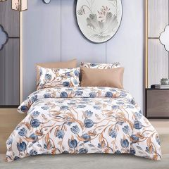 Shatex Floral Twin Comforter Set 2 Pieces Summer Bedding Set Twin Comforter Sets for Girls –Ultra Soft 100% Microfiber Polyester , Lightweight Comforter with 1 Pillow Sham