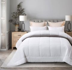 Shatex Down Alternative Comforter All Season Bedding Duvet Insert Twin –Ultra Soft 100% Microfiber Polyester White Duvet