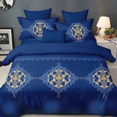Shatex Bedding Comforter Sets 2 Pieces All Season Textured Bedding Twin Bed Comforter Set –Ultra Soft 100% Microfiber Polyester–Motif Blue Comforter Twin with 1 Pillow Sham