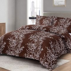 Shatex Bedding Comforter Sets 2 Pieces All Season Bedding Twin Bed Comforter Set –Ultra Soft 100% Microfiber Polyester Coffee Comforter Twin with 1 Pillow Sham