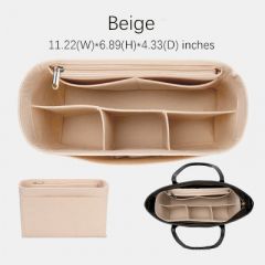 Bag Organizer for Coach Tote，One-sided zipper