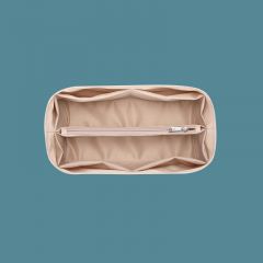 satin-like cotton fabric purse organizer Insert， with zipper Bag Tote Shaper comfortable and durable,For Birkin 25