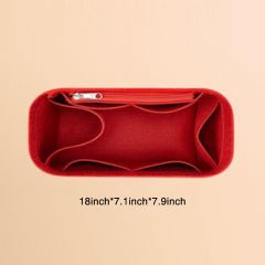 organizer bag-LV neverfull GM-felt-side zipper