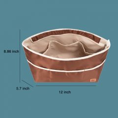 organizer bag-LV never full MM-satin drill-open zipper