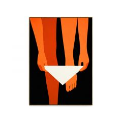  Oil Painting Character with Aluminum Alloy Frame Glass Screen,Abstract