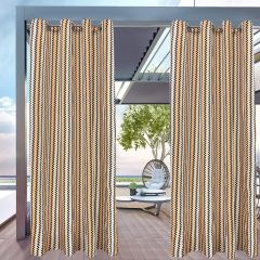 Geometry Print Outdoor Curtain Panel for Porch Patio Easy to Hang On 50”x96”,P