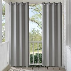Grey Window Curtain Panel 
