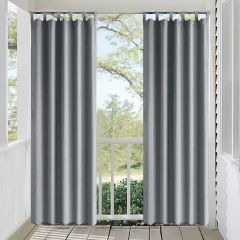 Window Curtain Panel Tab Top Grey