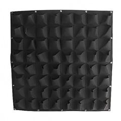 HGmart 64 Pockets Vertical Grow Bags Garden Hanging Wall Planters Indoor/Outdoor Black