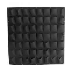HGmart 72 Pockets Vertical Black Grow Bags Garden Hanging Wall Planters Indoor/Outdoor,Black