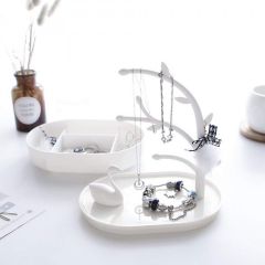 Swan Lake Jewelry Tree Stand Necklace Earring Bracelet Holder Display Organizer Rack