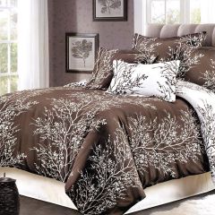 Comforter Set, Branches,Coffee