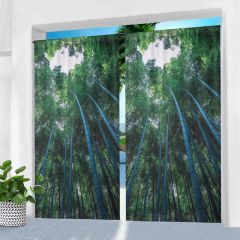 Bamboo Printed Outdoor Curtain 50*84inch