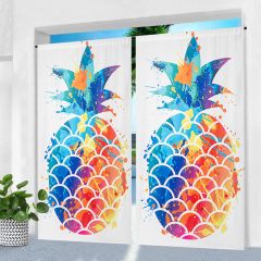 Pineapple  Print Outdoor Curtain 2 50*84inch