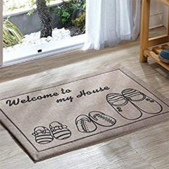 Welcome to My House Shoes Printed,Non-Slip Outdoor Door Mat