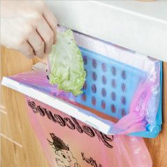Collapsible Hanging Garbage Bags Holder, Blue