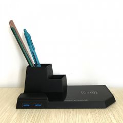  Wireless Charge Pen Holder, Black