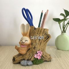 Resin Pen Holder with Rabbit