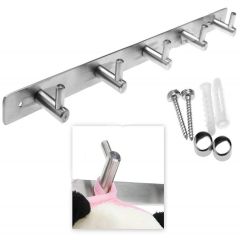 Coat Hook with 5 Well Made Hooks 12.6" Length Mounting Hardware Included