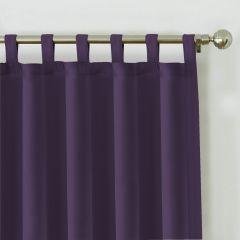 Velcro Window Curtain Panel Purple