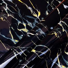 Marbling Waterproof Wallpaper,1.97ft x 16.4ft,Black