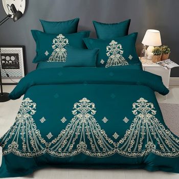 Shatex Green Comforter 2 Pieces All Season Textured Bedding Twin Comforter –Ultra Soft 100% Microfiber Polyester–Motif Twin Bed Comforter with 1 Pillow Sham