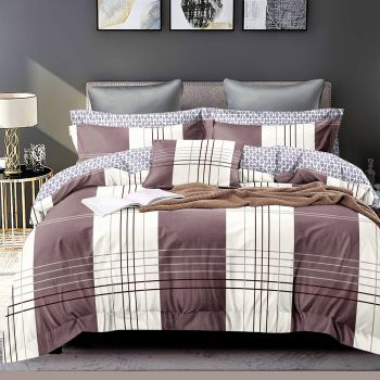 Shatex Farmhouse Bedding Set 2 Pieces All Season Bedding Gray Comforter –Ultra Soft 100% Microfiber Polyester Twin Comforter with 1 Pillow Sham