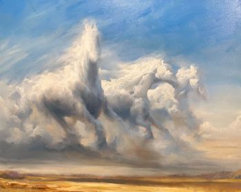 DimitriSirenkoArt Horses Cloud Print,9x12inch