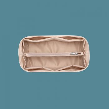 satin-like cotton fabric purse organizer Insert， with zipper Bag Tote Shaper comfortable and durable,For Birkin 25