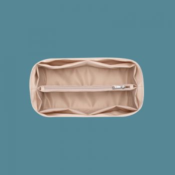 satin-like cotton fabric purse organizer Insert， with zipper Bag Tote Shaper comfortable and durable,For Birkin And many other styles of bags，3 Sizes