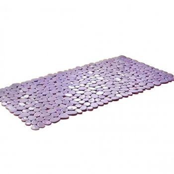 Bath Mat Rock Opaque PVC with Sucker Non,slip,14"x27.5"