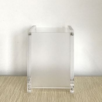 Magnetic Pen Holder with Photo Frame, 3.7*2.8*2.8Inch