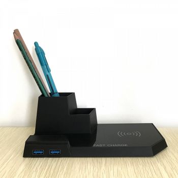  Wireless Charge Pen Holder, Black