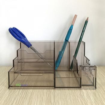 Home Office Pen Pencil Holder with Tape Dispenser