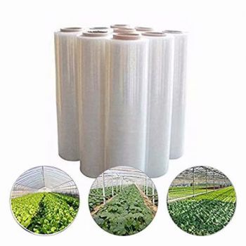 Agfabric 3.1Mil Plastic Covering Clear Polyethylene Greenhouse,12x25ft