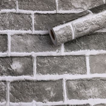  Dusty Gray Waterproof Wallpaper,1.97ft x 16.4ft